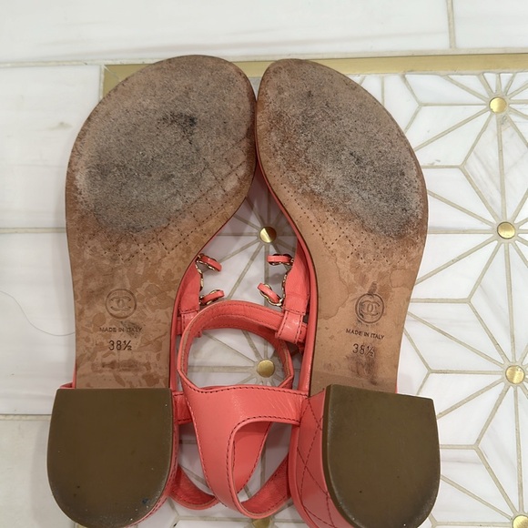 Chanel block heel sandals - Picture 5 of 7